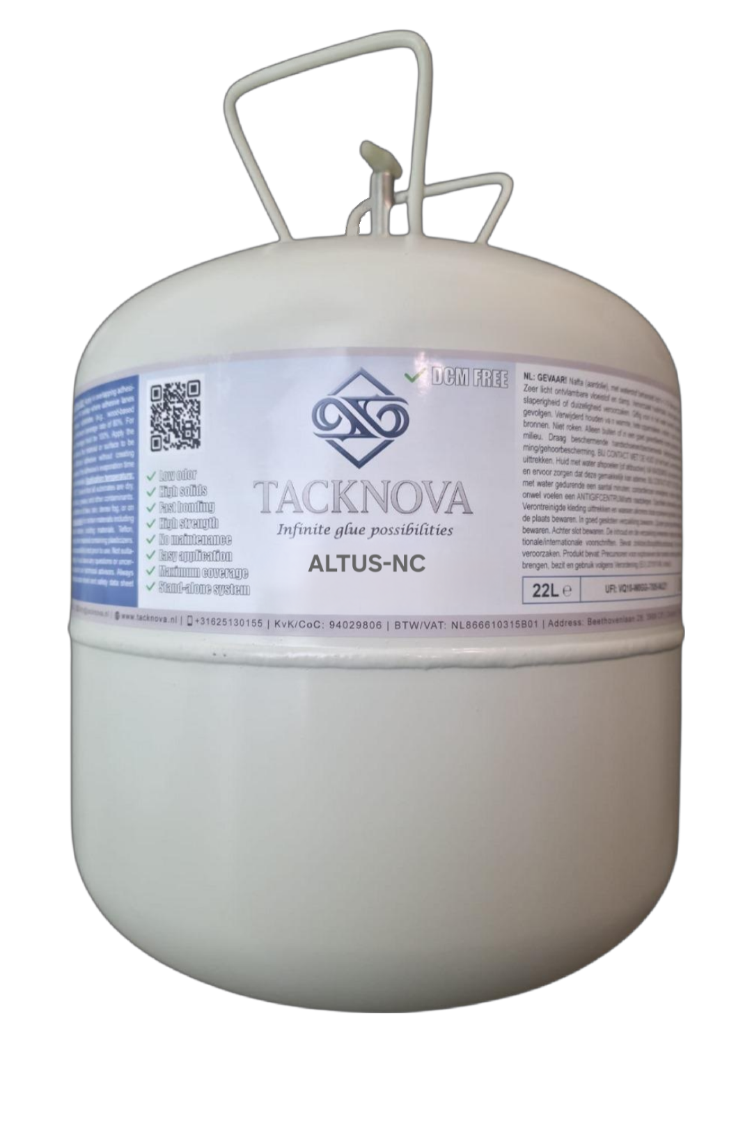 Altus-NC contactspray 22l lijm canister