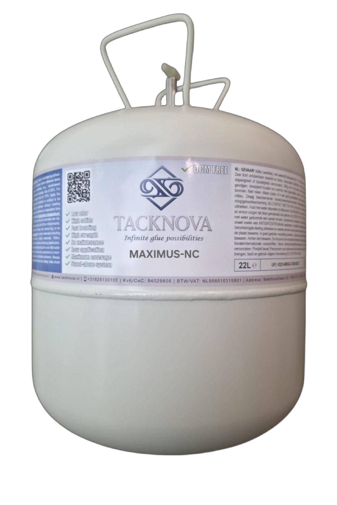 Maximus-NC contactspray 22l lijm canister